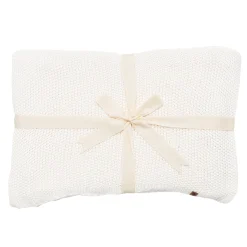 Chunky Knit Youth Blanket in Cloud