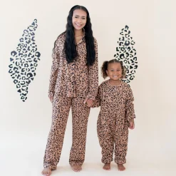 Cozy Playsuit in Latte Leopard