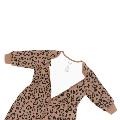 Cozy Playsuit in Latte Leopard