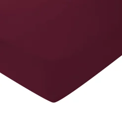 Crib Sheet in Burgundy