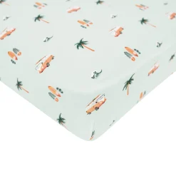 Crib Sheet in Dew Surf