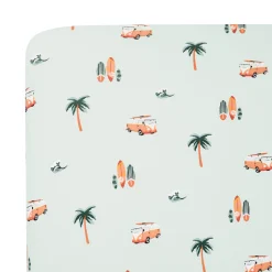 Crib Sheet in Dew Surf