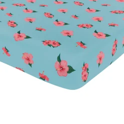 Crib Sheet in Hibiscus