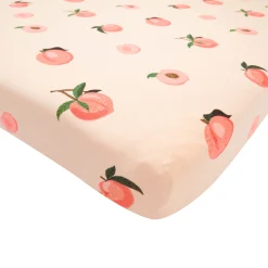 Crib Sheet in Peach