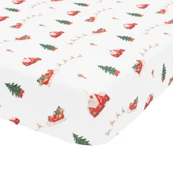 Crib Sheet in Santa Sleigh