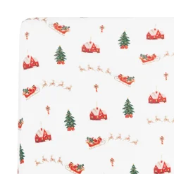 Crib Sheet in Santa Sleigh
