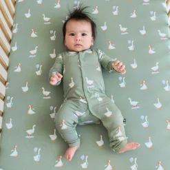 Crib Sheet in Silly Goose