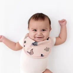 Cushy Bib in Blush Butterfly