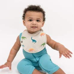 Cushy Bib in Ecru Roar