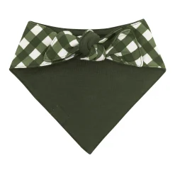 Dog Bandana in Gingham Fir