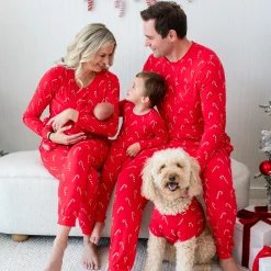 Dog Tee in Candy Cane