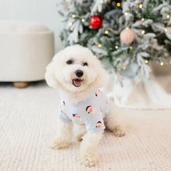 Dog Tee in Vintage Santa