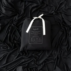Fitted Sheet with Pillowcases in Midnight