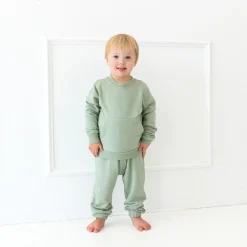 French Terry Jogger Set in Thyme
