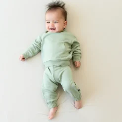 French Terry Jogger Set in Thyme
