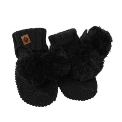 Knit Booties in Midnight
