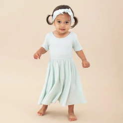 Knotted Bow Headband in Dew