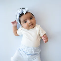Knotted Bow Headband in Mist