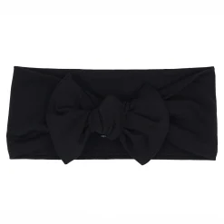 Knotted Bow Headband in Midnight
