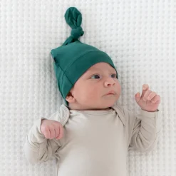 Knotted Cap in Emerald