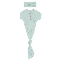 Knotted Gown with Bow Set in Sage