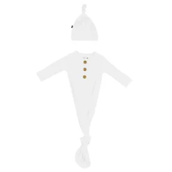 Knotted Gown with Hat Set in Cloud