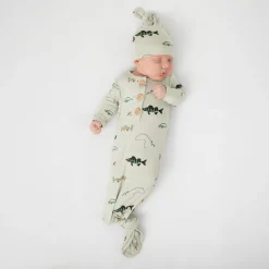 Knotted Gown with Hat Set in Fishing