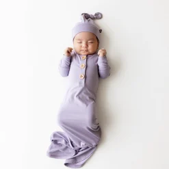 Knotted Gown with Hat Set in Taro