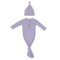 Knotted Gown with Hat Set in Taro