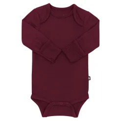 Long Sleeve Bodysuit in Burgundy