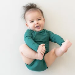 Long Sleeve Bodysuit in Emerald