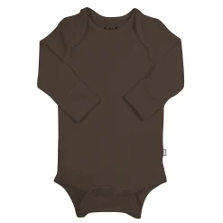 Long Sleeve Bodysuit in Espresso