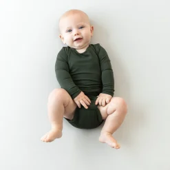 Long Sleeve Bodysuit in Fir