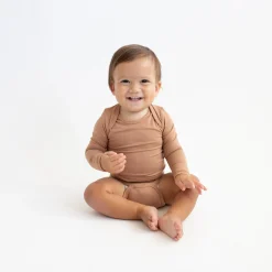 Long Sleeve Bodysuit in Latte