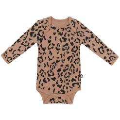 Long Sleeve Bodysuit in Latte Leopard