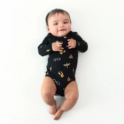 Long Sleeve Bodysuit in Midnight Icon