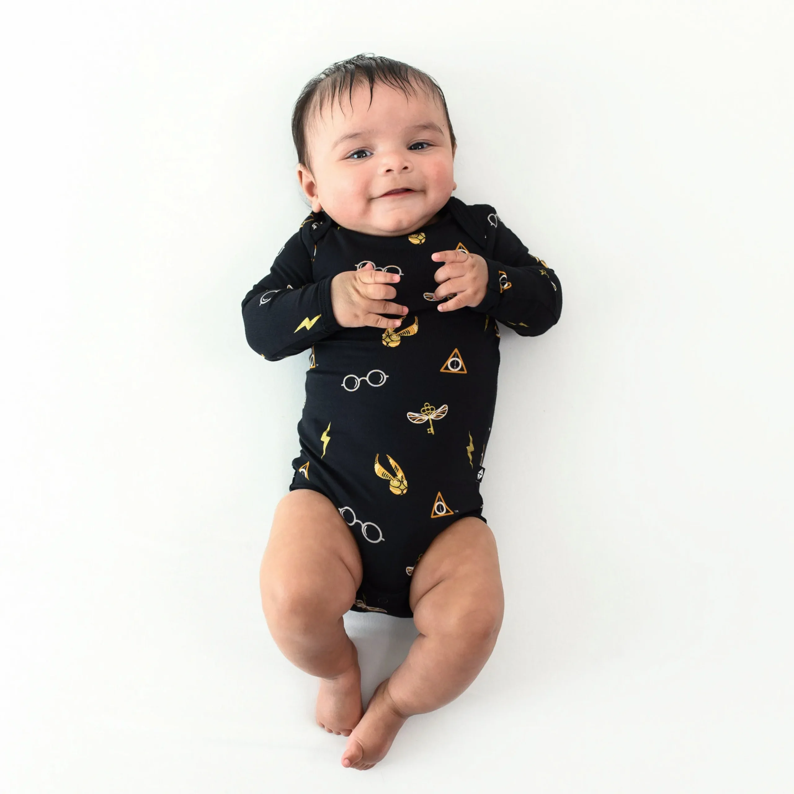 Long Sleeve Bodysuit in Midnight Icon