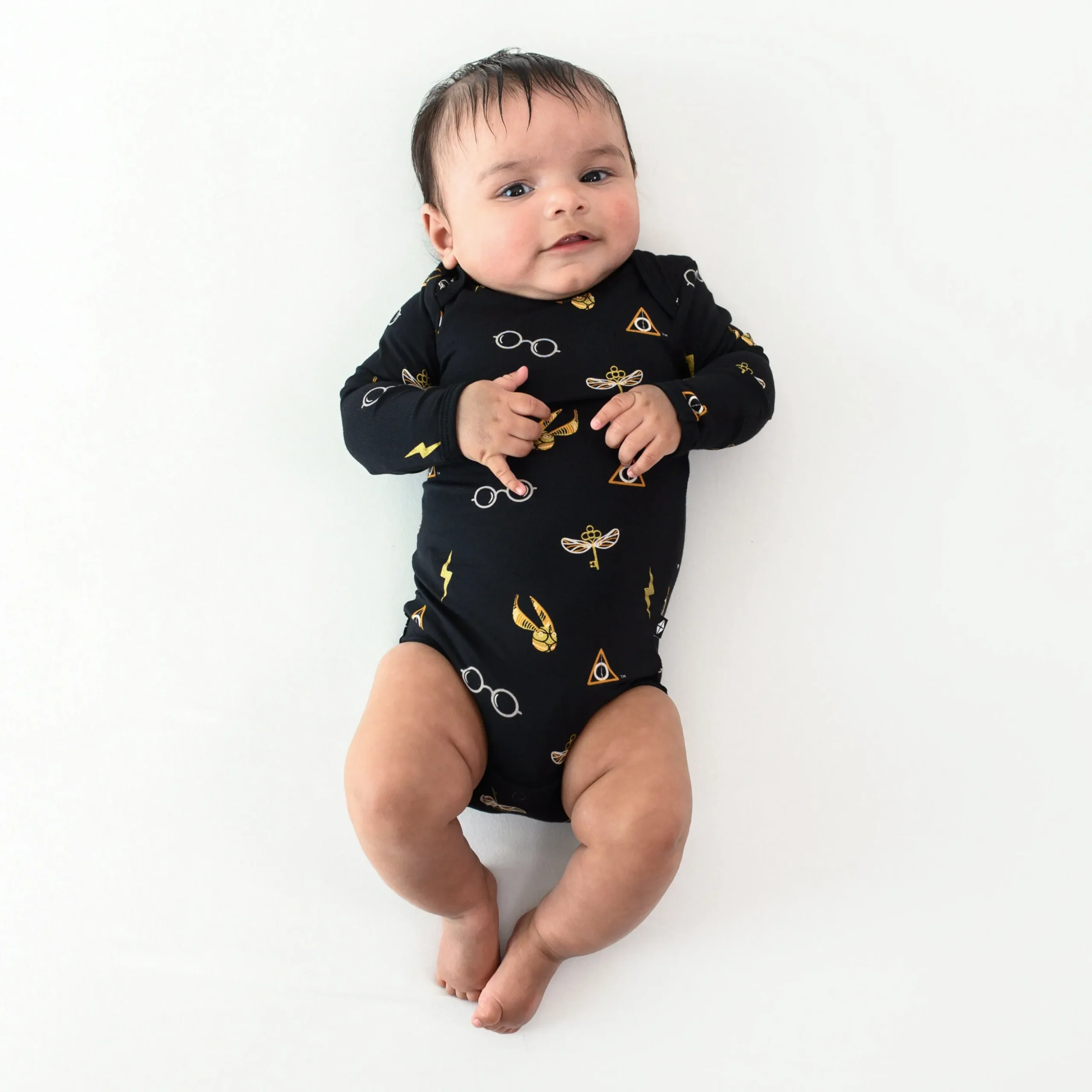Long Sleeve Bodysuit in Midnight Icon