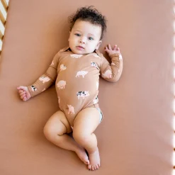 Long Sleeve Bodysuit in Pig
