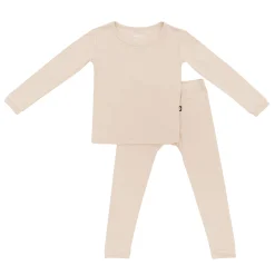 Long Sleeve Pajamas in Bisque