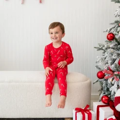 Long Sleeve Pajamas in Candy Cane
