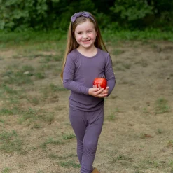 Long Sleeve Pajamas in Currant