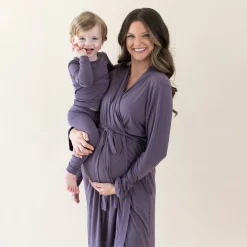Long Sleeve Pajamas in Currant