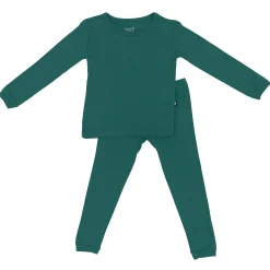Long Sleeve Pajamas in Emerald