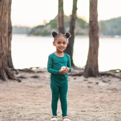 Long Sleeve Pajamas in Emerald
