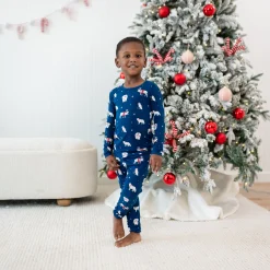 Long Sleeve Pajamas in Frosty Friends