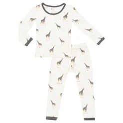 Long Sleeve Pajamas in Giraffe