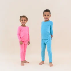 Long Sleeve Pajamas in Guava