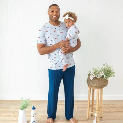 Long Sleeve Pajamas in Harbor