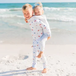 Long Sleeve Pajamas in Harbor
